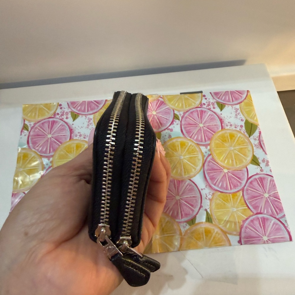 Coach Black Textured Wallet - Picture 6 of 7